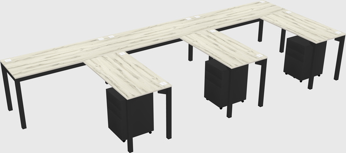 L-shaped desk
