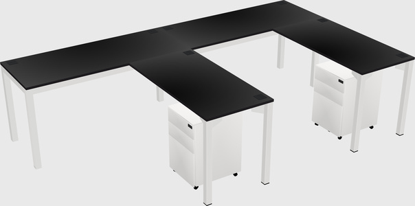 L-shaped desk