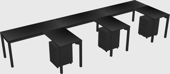 L-shaped desk