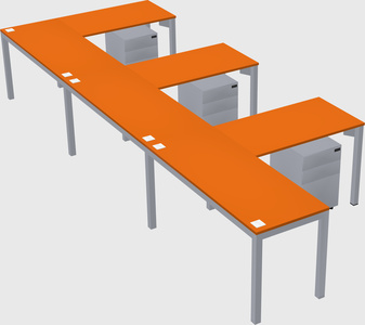 Bureau en forme de l