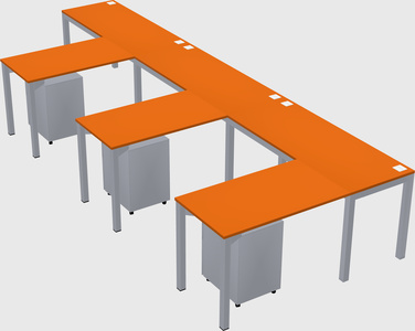 Bureau en forme de l