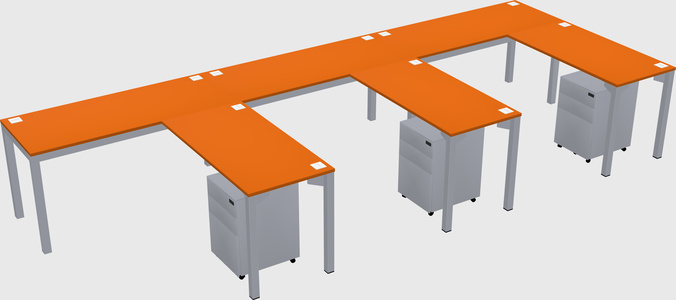 L-shaped desk