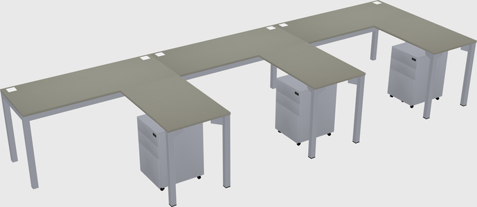 L-shaped desk