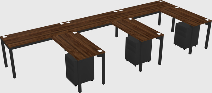L-shaped desk