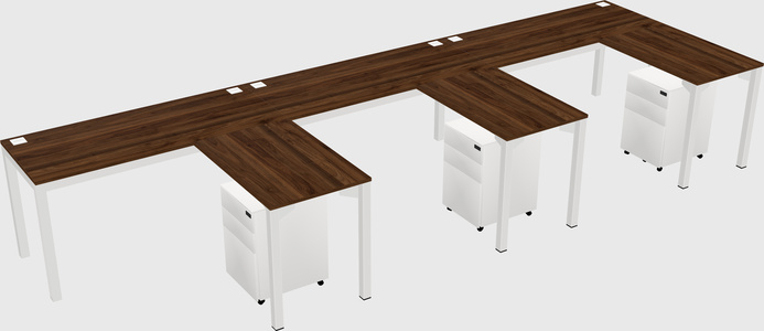 L-shaped desk