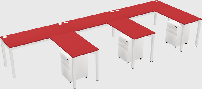 L-shaped desk