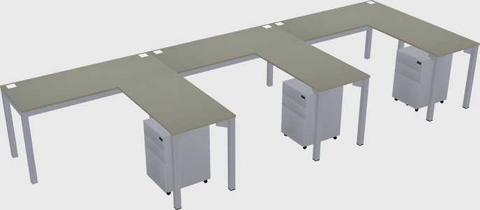 L-shaped desk