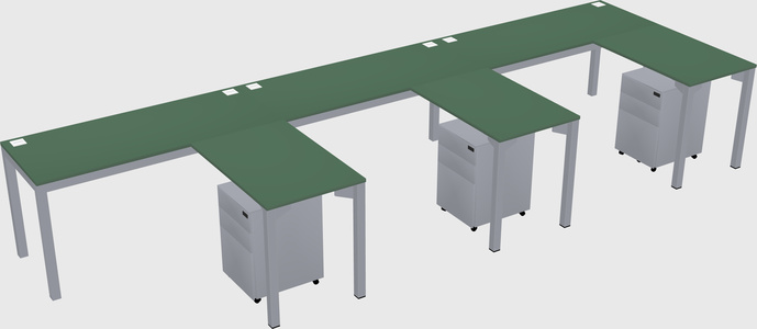 L-shaped desk