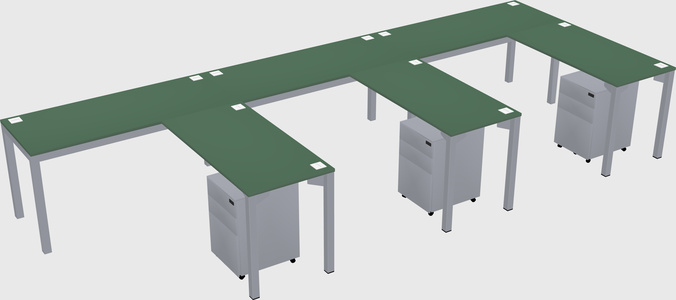 L-shaped desk