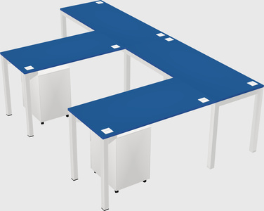 L-shaped desk