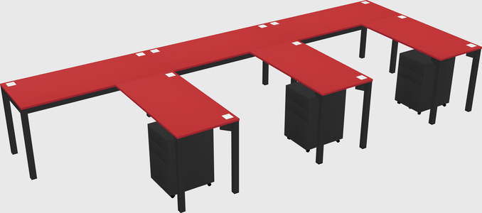 L-shaped desk
