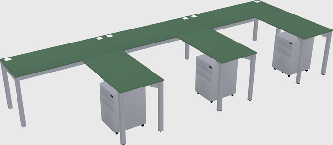 L-shaped desk