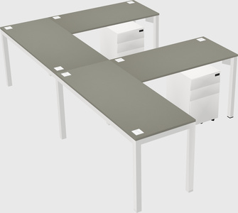 L-shaped desk