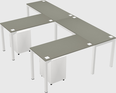 L-shaped desk