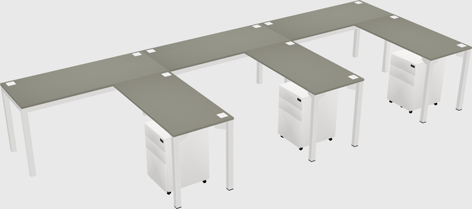 L-shaped desk