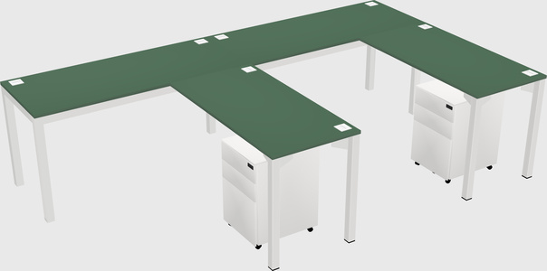 L-shaped desk