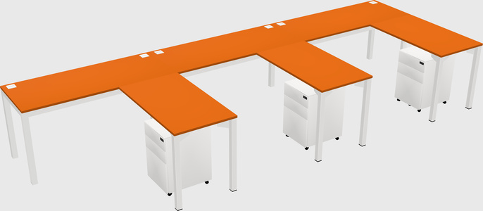 L-shaped desk