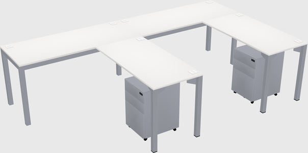L-shaped desk