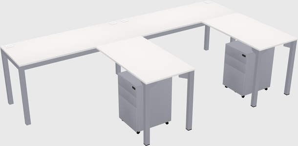 L-shaped desk