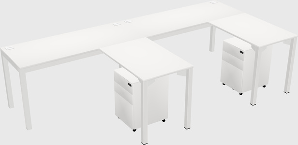 L-shaped desk