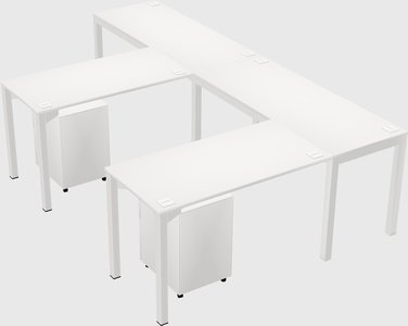 L-shaped desk