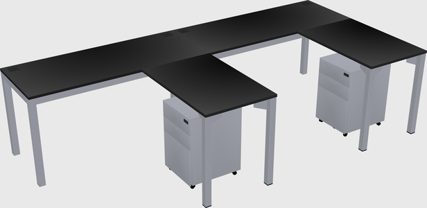 L-shaped desk