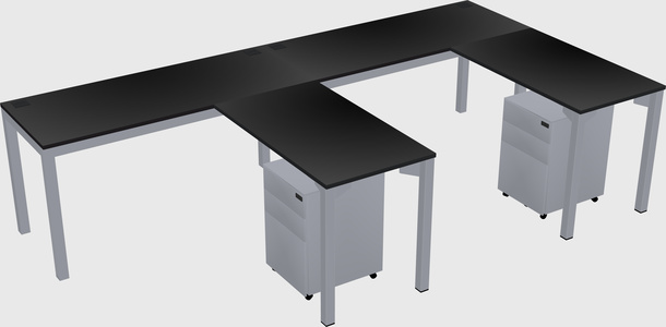 L-shaped desk