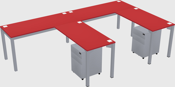 L-shaped desk