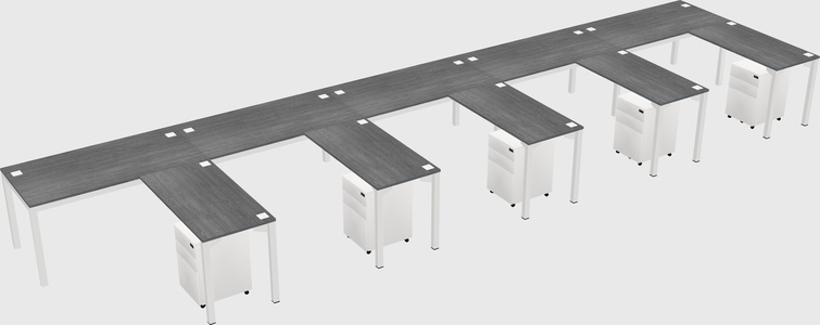 L-shaped desk