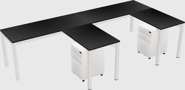 L-shaped desk