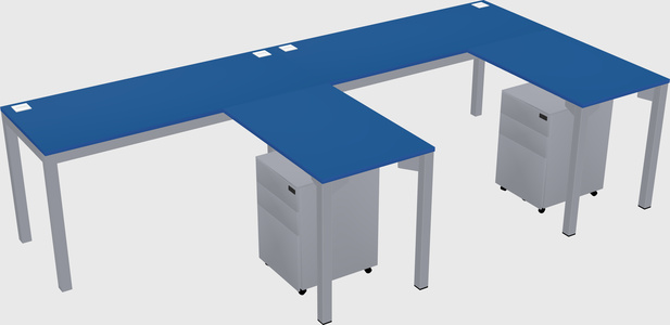 L-shaped desk
