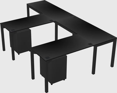 L-shaped desk