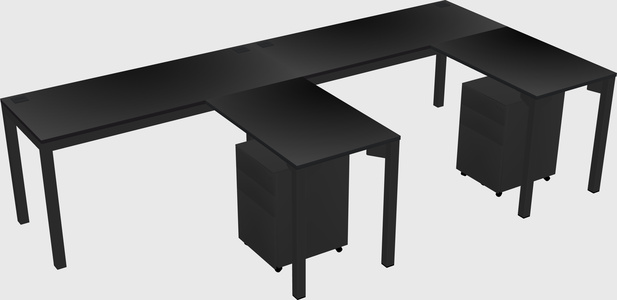 L-shaped desk