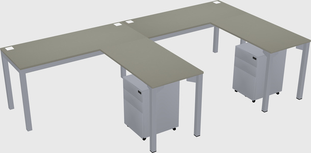 L-shaped desk