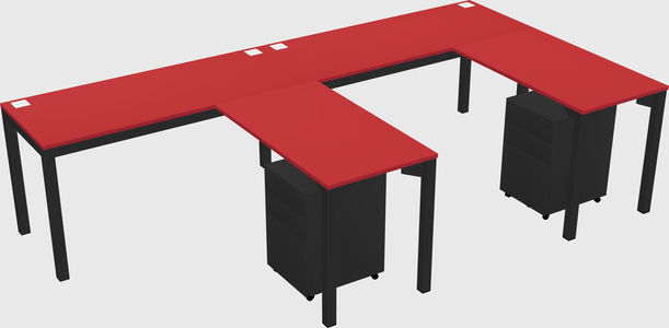 L-shaped desk
