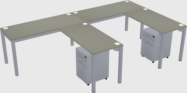 L-shaped desk