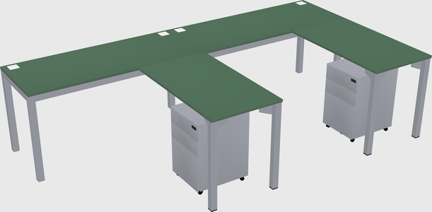 L-shaped desk