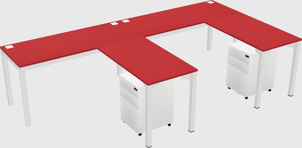 L-shaped desk