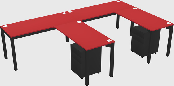 L-shaped desk