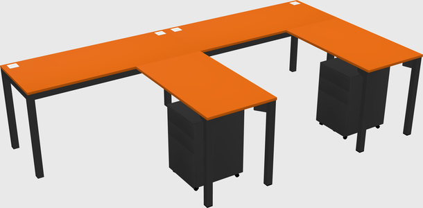 L-shaped desk
