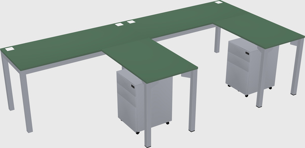 L-shaped desk