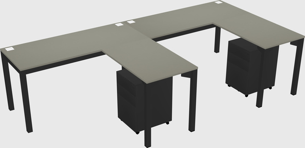 L-shaped desk