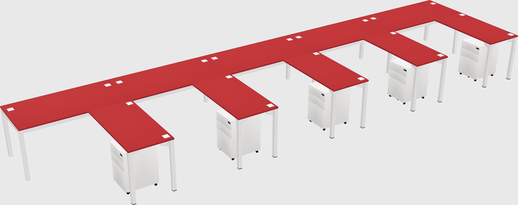 L-shaped desk