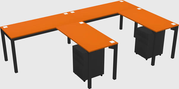 L-shaped desk
