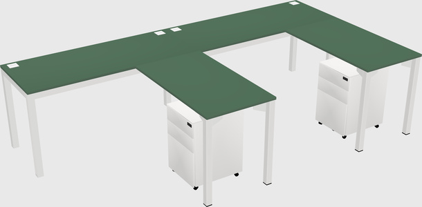 L-shaped desk