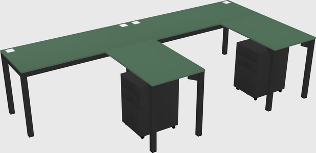L-shaped desk