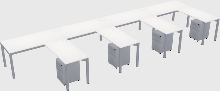 L-shaped desk