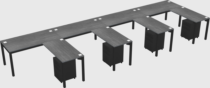 L-shaped desk