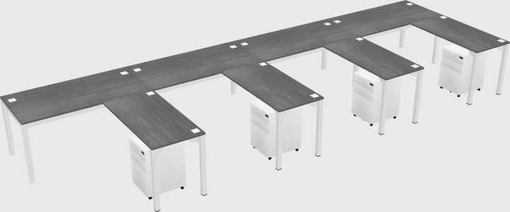 L-shaped desk