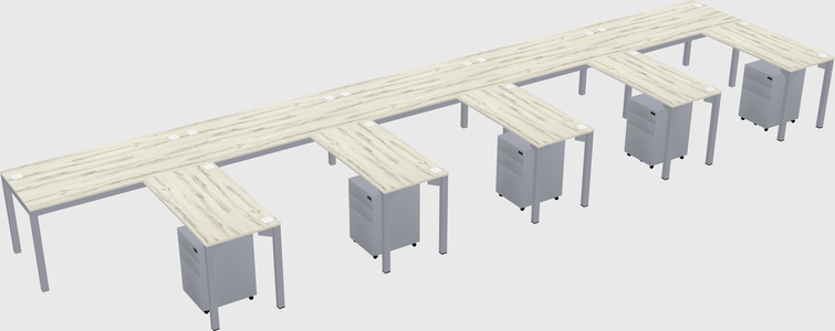 L-shaped desk